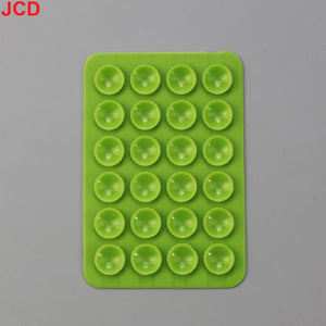 JCD 10Pcs Suction Cup Wall Stand Mat Multifunctional Silicone Leather Square Phone Case Anti-Slip Holder Mount Suction Cups