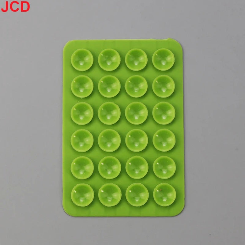 JCD 10Pcs Suction Cup Wall Stand Mat Multifunctional Silicone Leather Square Phone Case Anti-Slip Holder Mount Suction Cups