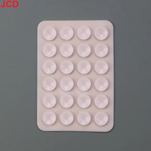 JCD 10Pcs Suction Cup Wall Stand Mat Multifunctional Silicone Leather Square Phone Case Anti-Slip Holder Mount Suction Cups