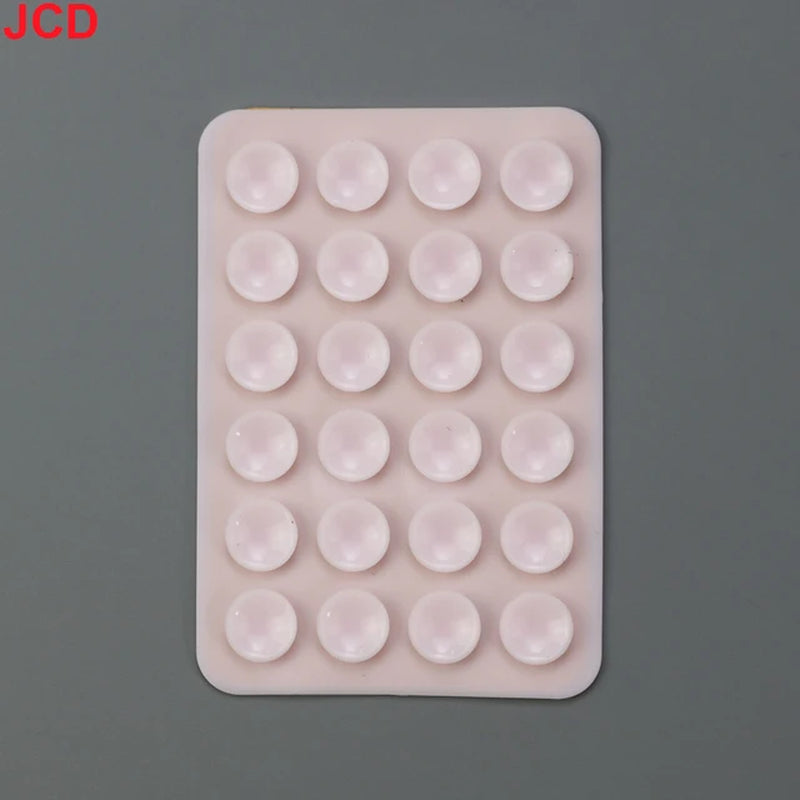 JCD 10Pcs Suction Cup Wall Stand Mat Multifunctional Silicone Leather Square Phone Case Anti-Slip Holder Mount Suction Cups