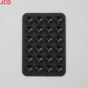 JCD 10Pcs Suction Cup Wall Stand Mat Multifunctional Silicone Leather Square Phone Case Anti-Slip Holder Mount Suction Cups