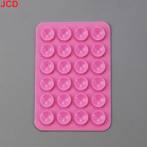 JCD 10Pcs Suction Cup Wall Stand Mat Multifunctional Silicone Leather Square Phone Case Anti-Slip Holder Mount Suction Cups