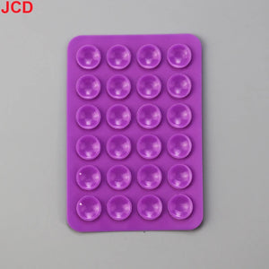 JCD 10Pcs Suction Cup Wall Stand Mat Multifunctional Silicone Leather Square Phone Case Anti-Slip Holder Mount Suction Cups