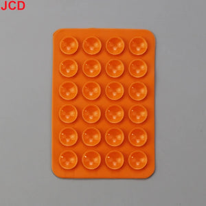 JCD 10Pcs Suction Cup Wall Stand Mat Multifunctional Silicone Leather Square Phone Case Anti-Slip Holder Mount Suction Cups