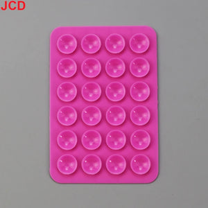 JCD 10Pcs Suction Cup Wall Stand Mat Multifunctional Silicone Leather Square Phone Case Anti-Slip Holder Mount Suction Cups