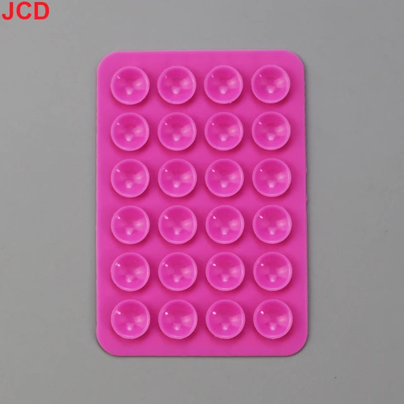 JCD 10Pcs Suction Cup Wall Stand Mat Multifunctional Silicone Leather Square Phone Case Anti-Slip Holder Mount Suction Cups