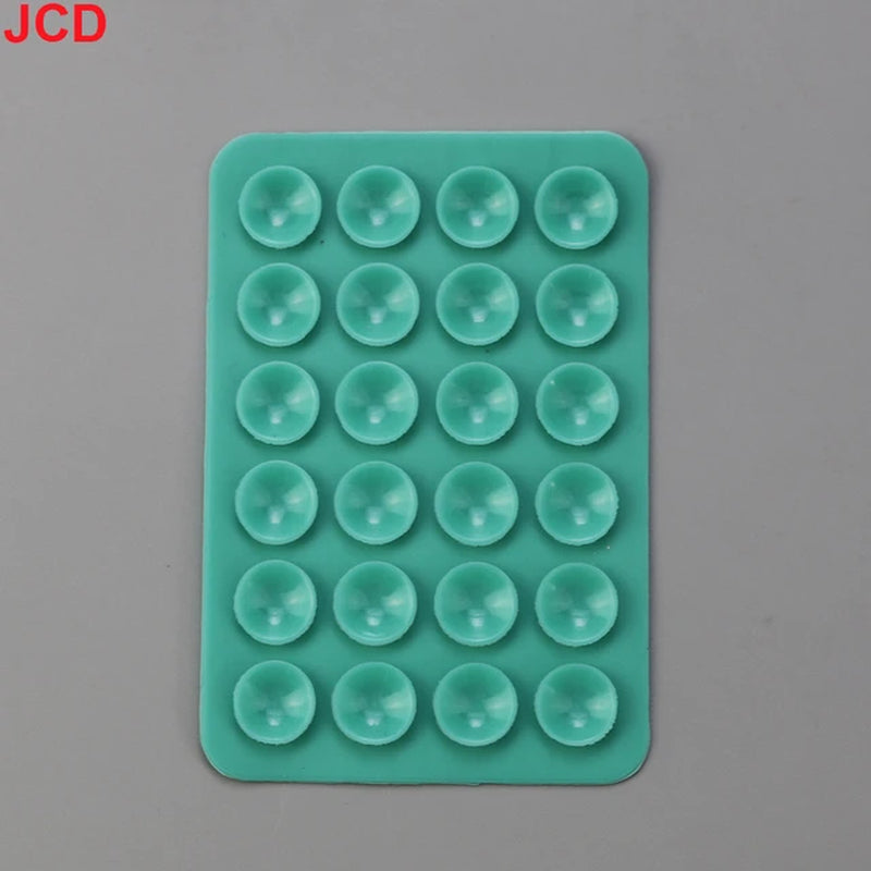 JCD 10Pcs Suction Cup Wall Stand Mat Multifunctional Silicone Leather Square Phone Case Anti-Slip Holder Mount Suction Cups