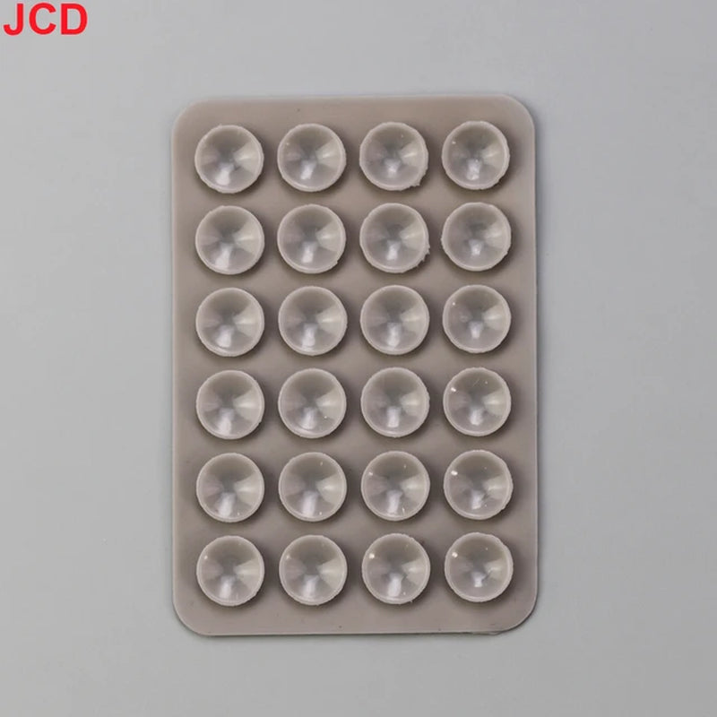 JCD 10Pcs Suction Cup Wall Stand Mat Multifunctional Silicone Leather Square Phone Case Anti-Slip Holder Mount Suction Cups