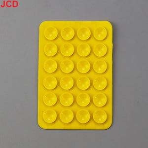 JCD 10Pcs Suction Cup Wall Stand Mat Multifunctional Silicone Leather Square Phone Case Anti-Slip Holder Mount Suction Cups