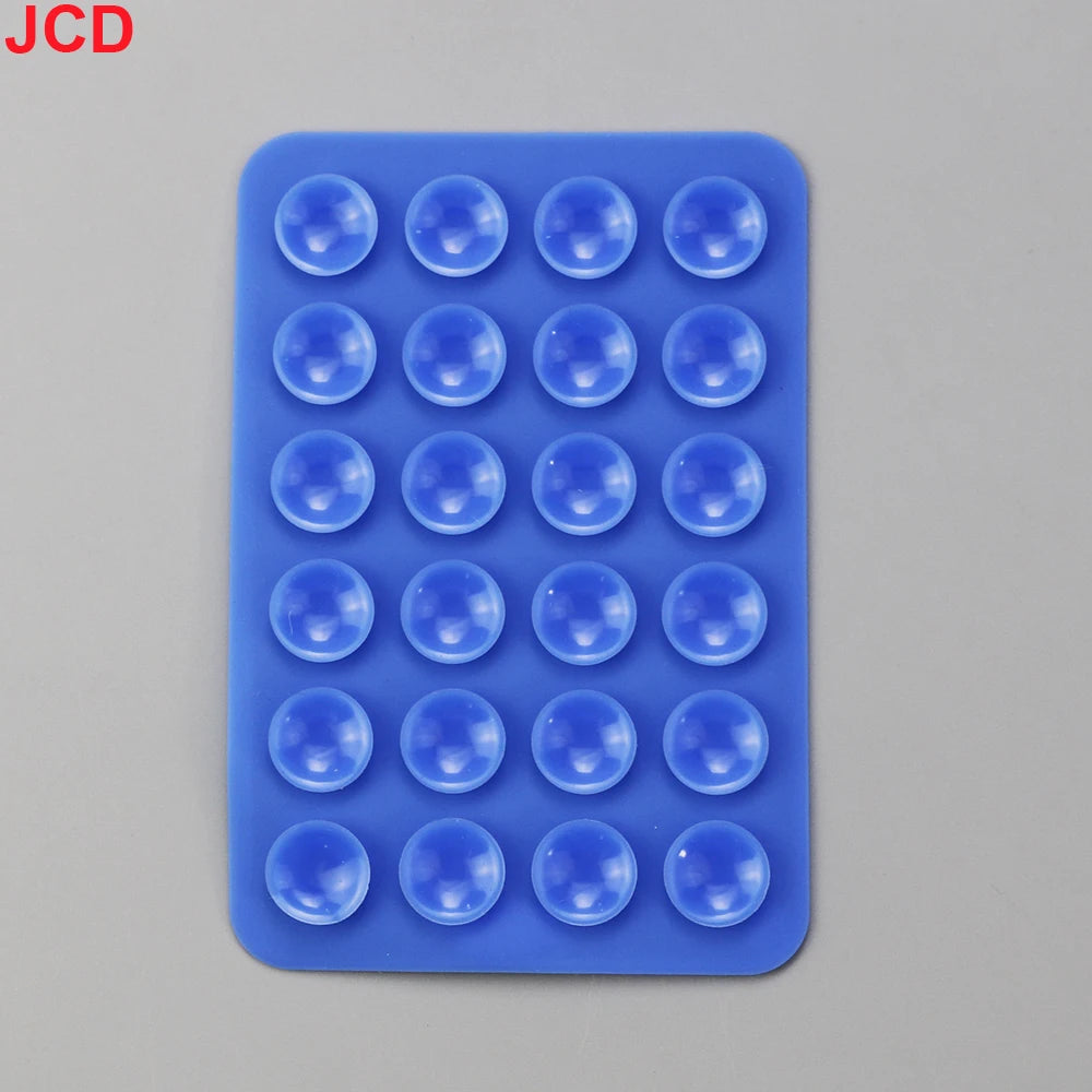 JCD 10Pcs Suction Cup Wall Stand Mat Multifunctional Silicone Leather Square Phone Case Anti-Slip Holder Mount Suction Cups